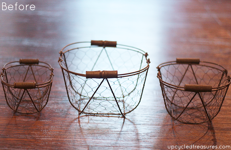 wire-baskets-before-being-painted-turquoise-for-industrial-chic-pipe-rail-storage-upcycledtreasures