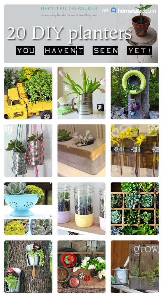Looking for a more out of the box way to pot your plants? You have to check out these 20 Creative DIY Planter Ideas | MountainModernLife.com