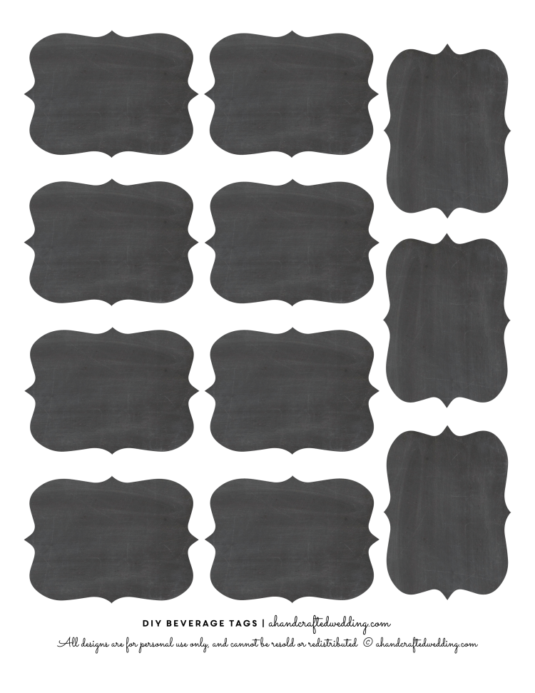 Looking to decorate the beverage containers for your wedding? Check out these amazing DIY Drink Tags + FREE Printable | MountainModernLife.com