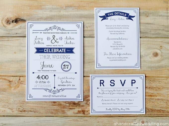 How To Add Gold To Diy Wedding Invitations Mountain Modern Life