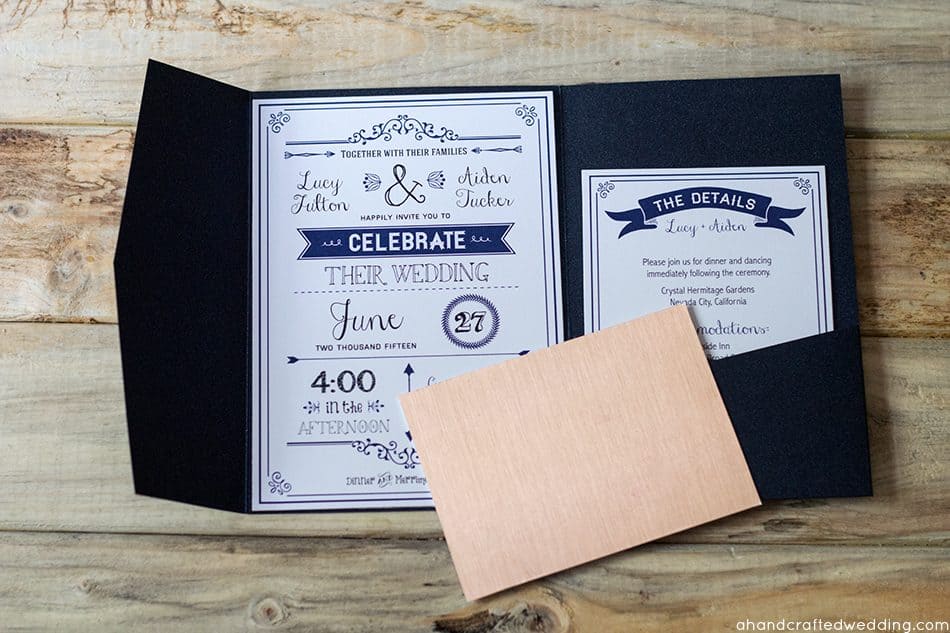 Want to add some flare to those wedding invitations? Check out how to add Gold to DIY Wedding Invitations | MountainModernLife.com