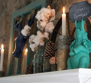 fall home tour mantel mountainmodernlife.com