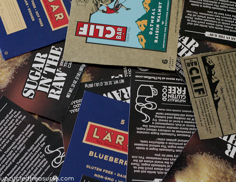 Looking for new business cards? Check out how to make upcycled DIY business cards with contact paper and recycled boxes! upcycledtreasures.com