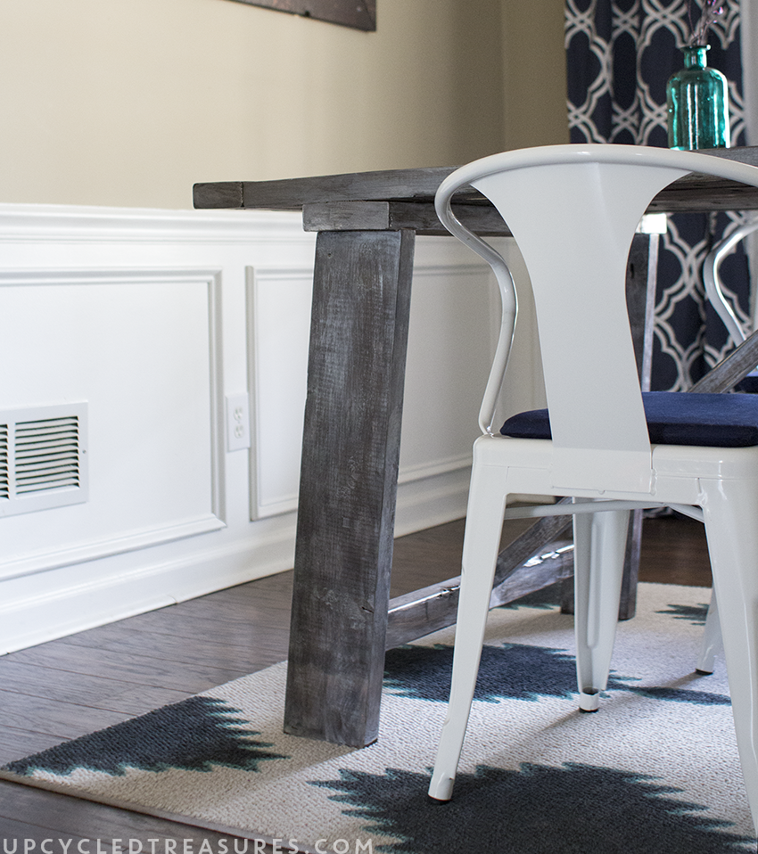 DIY Painted Rug upcycledtreasures.com