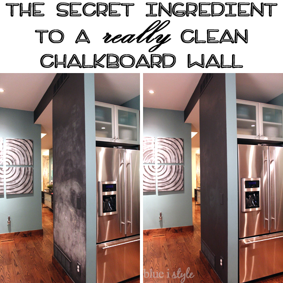 blue i style - ChalkboardBeforeAfterCleanedWithCoke