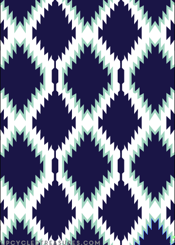 DIY Painted Rug upcycledtreasures.com