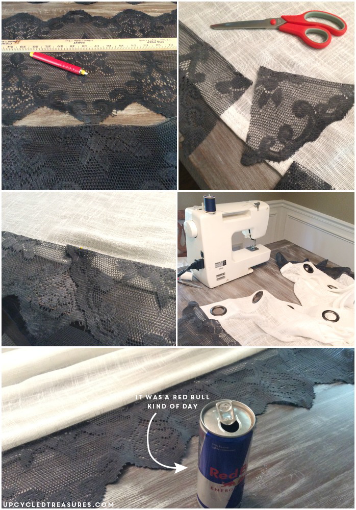 DIY Lace Curtains Using Table Runners