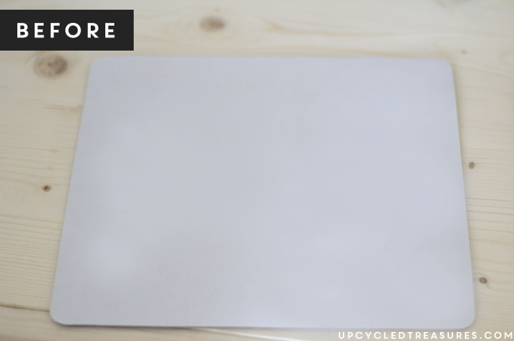 Don't toss out that boring mouse pad! See how easy it was to give my mouse pad a makeover using contact paper | MountainModernLife.com