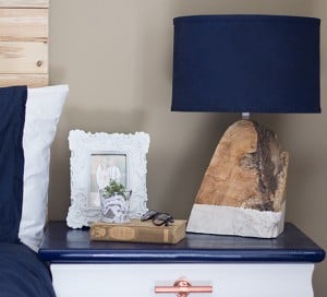 modern rustic salvaged wood lamp mountainmodernlife.com