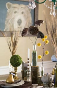 Create these adorable DIY fabric tape pumpkins by wrapping faux pumpkins with fabric tape! MountainModernLife.com