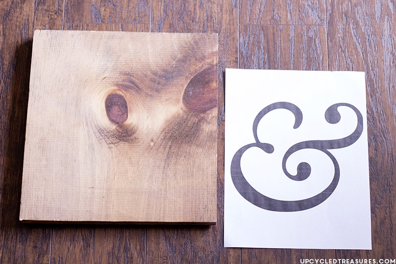 How to create DIY Ampersand Wall Art Using Thumbtacks! MountainModernLife.com