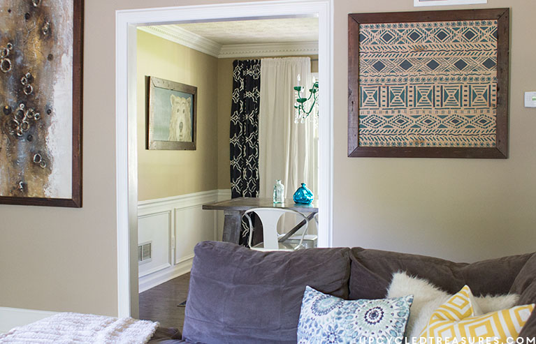 Like to create new and unique forms of art? Take a look at how you can easily create your own DIY Tribal Wall Art!! MountainModernLife.com