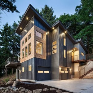 Looking for exterior home inspiration? Check out these 15 Modern Rustic Homes with Black Exteriors! MountainModernLife.com