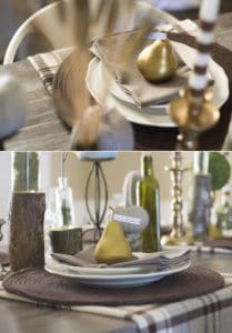 Check out how you can create a simple and rustic Give Thanks place setting for Thanksgiving. MountainModernLife.com