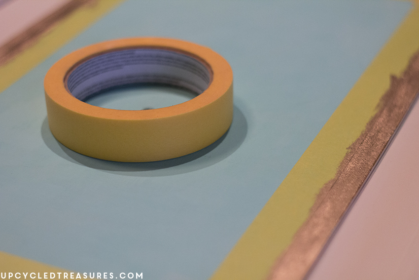 using-frog-tape-to-paint-edges-with-liquid-gold-leaf