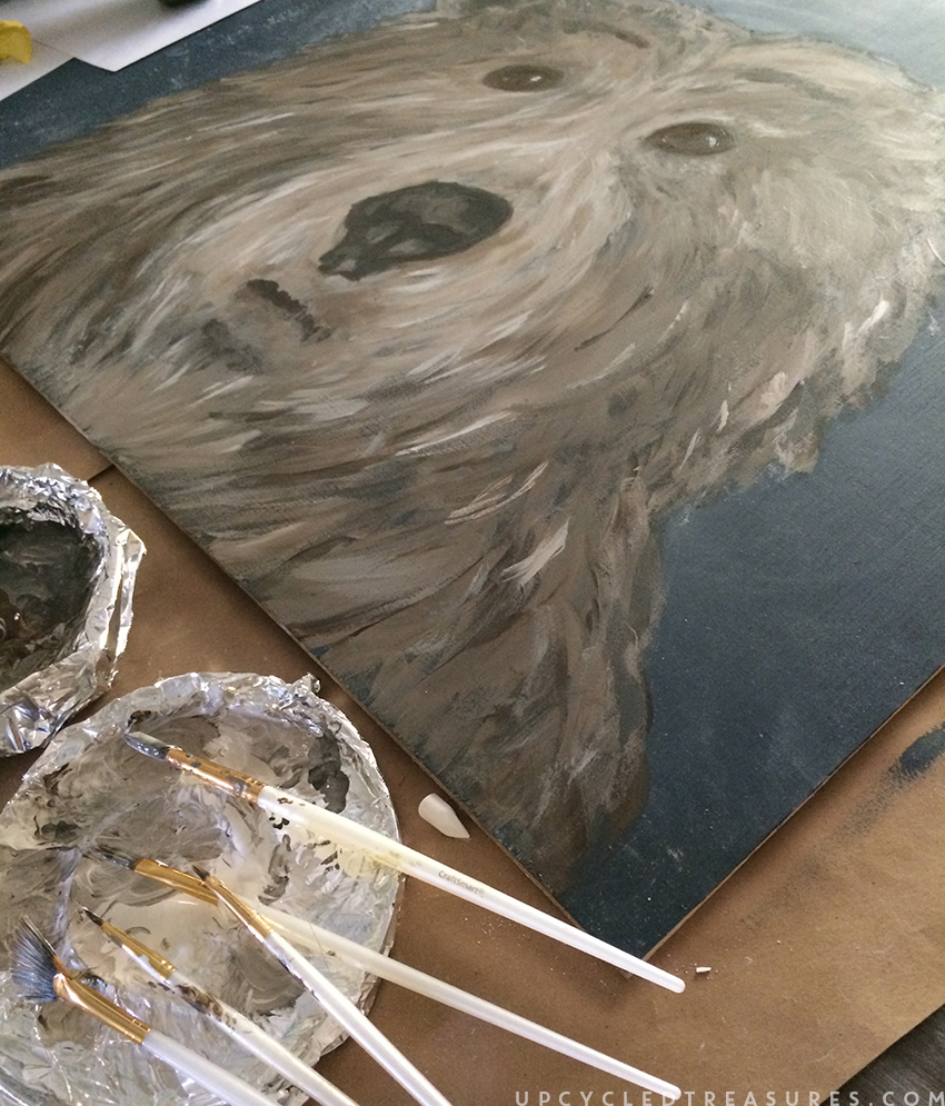 Looking to make something crafty? Check out how you can bring out your creativity with this DIY Wall Art for the dining room! MountainModernLife.com