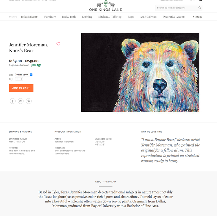 Jennifer Moreman Knox Bear Painting sm