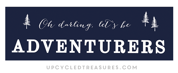 DIY Wall Art Using Easy Design Transfer - Oh Darling Let's be Adventurers -upcycledtreasures.com