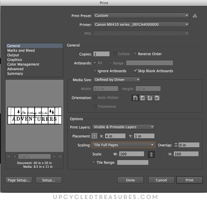 DIY Wall Art Using Easy Design Transfer - Oh Darling Let's be Adventurers -upcycledtreasures.com