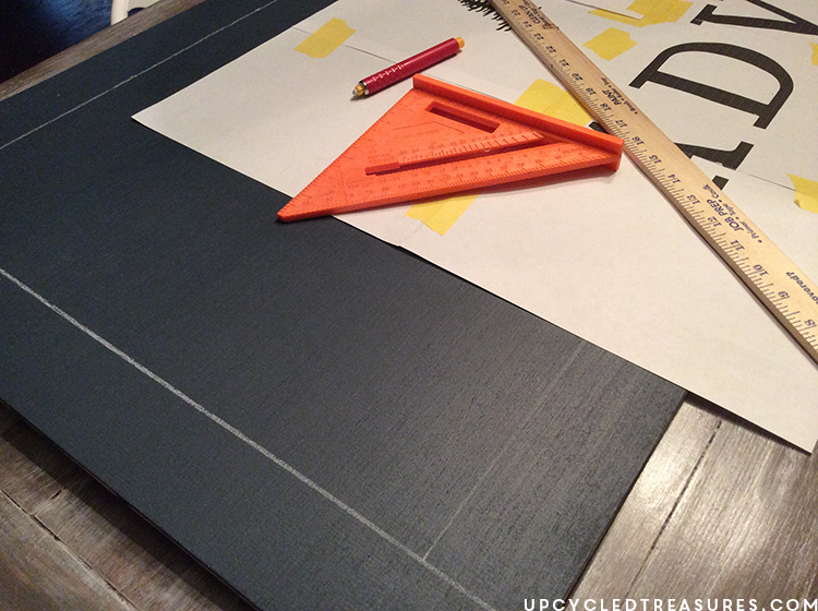 DIY Wall Art Using Easy Design Transfer - Oh Darling Let's be Adventurers -upcycledtreasures.com