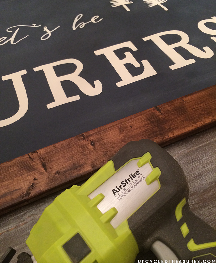 DIY Wall Art Using Easy Design Transfer - Oh Darling Let's be Adventurers -upcycledtreasures.com