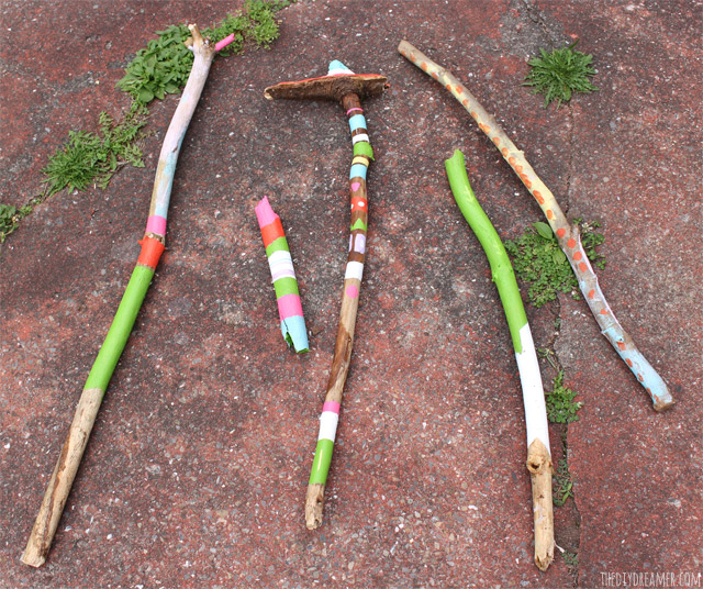 Camping-Crafts-walking-sticks