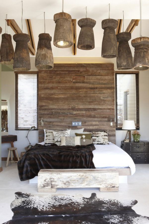 20 Modern Rustic Bedroom Retreats | upcycledtreasures.com