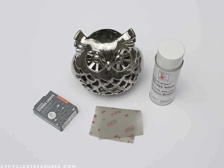 How to Make an Owl Nightlight | upcycledtreasures.com