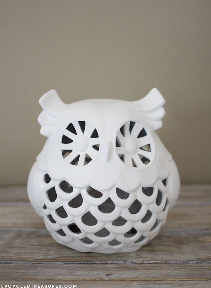 How to Make an Owl Nightlight | upcycledtreasures.com