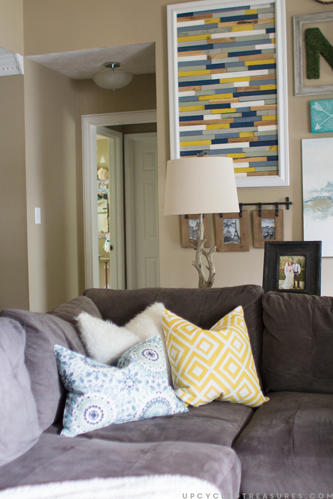 family-room-gallery-wall-with-DIy-wood-shim-wall-art-upcycledtreasures