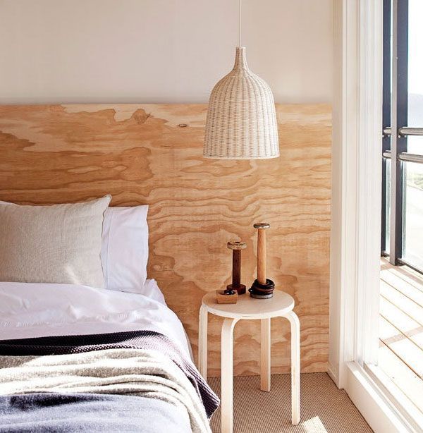 Modern Rustic Plywood Headboard