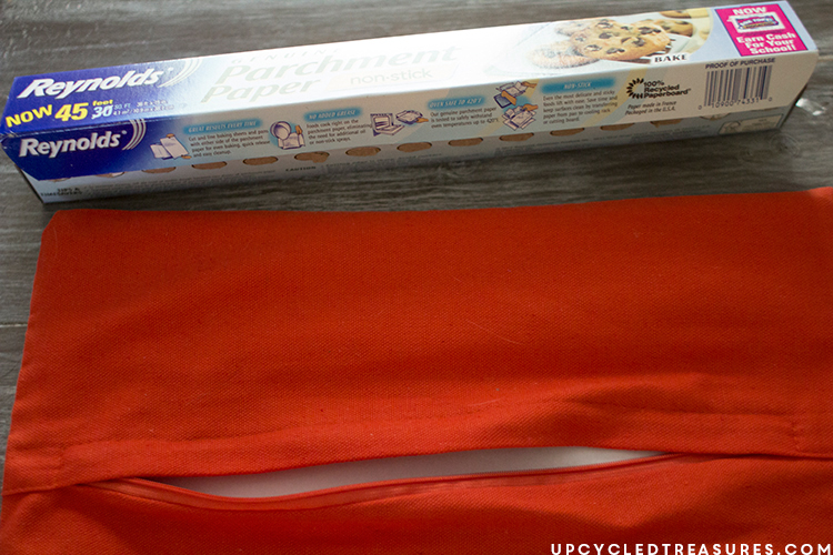 Foil and backside of pillow sleeve. MountainModernLife.com