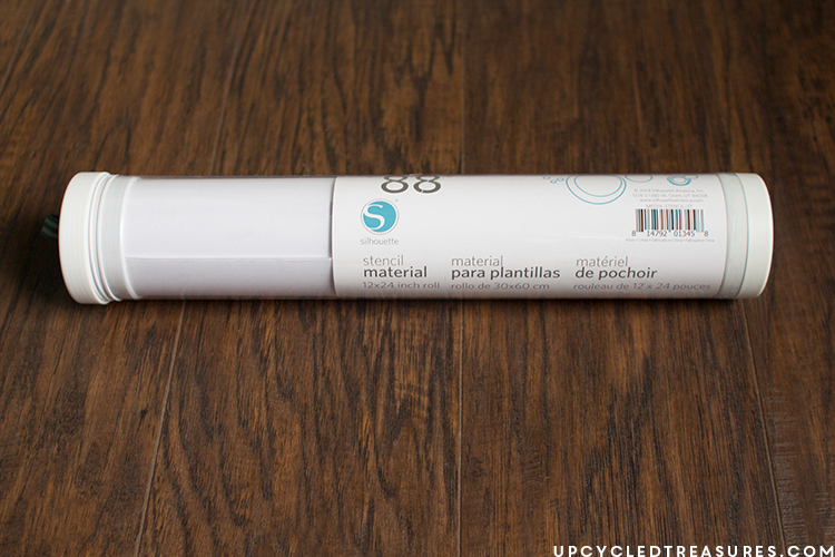 Silhouette stencil material for painted pillow. MountainModernLife.com