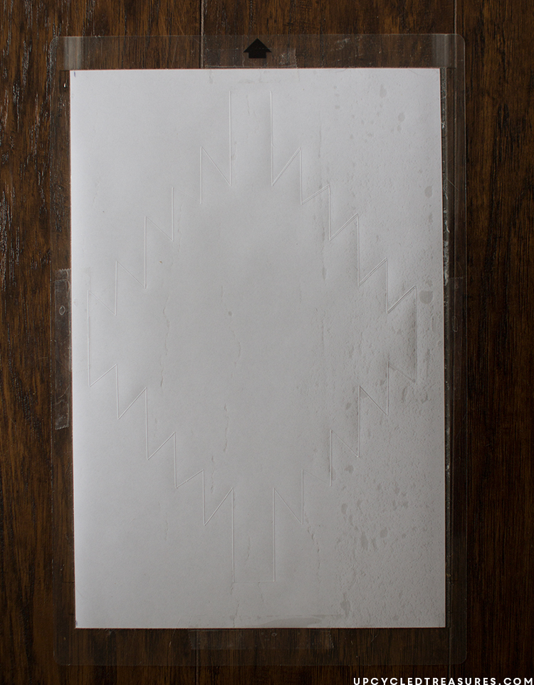 Stencil after Silhouette machine has done it's work. MountainModernLife.com