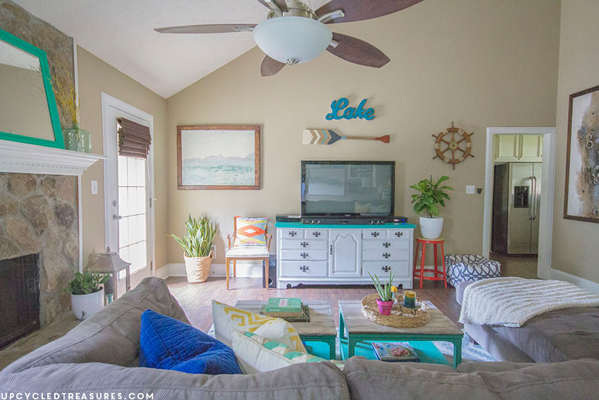 using-dresser-as-media-console-upcycledtreasures