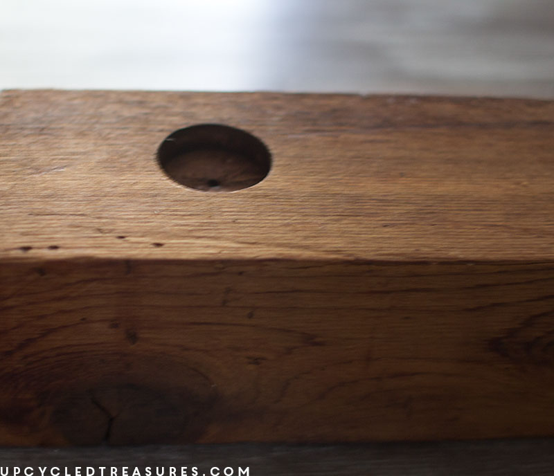 Need an easy way to highlight tea light candles? Take a look and see how easy it is to create this DIY Rustic Tea Light Candle Holder!