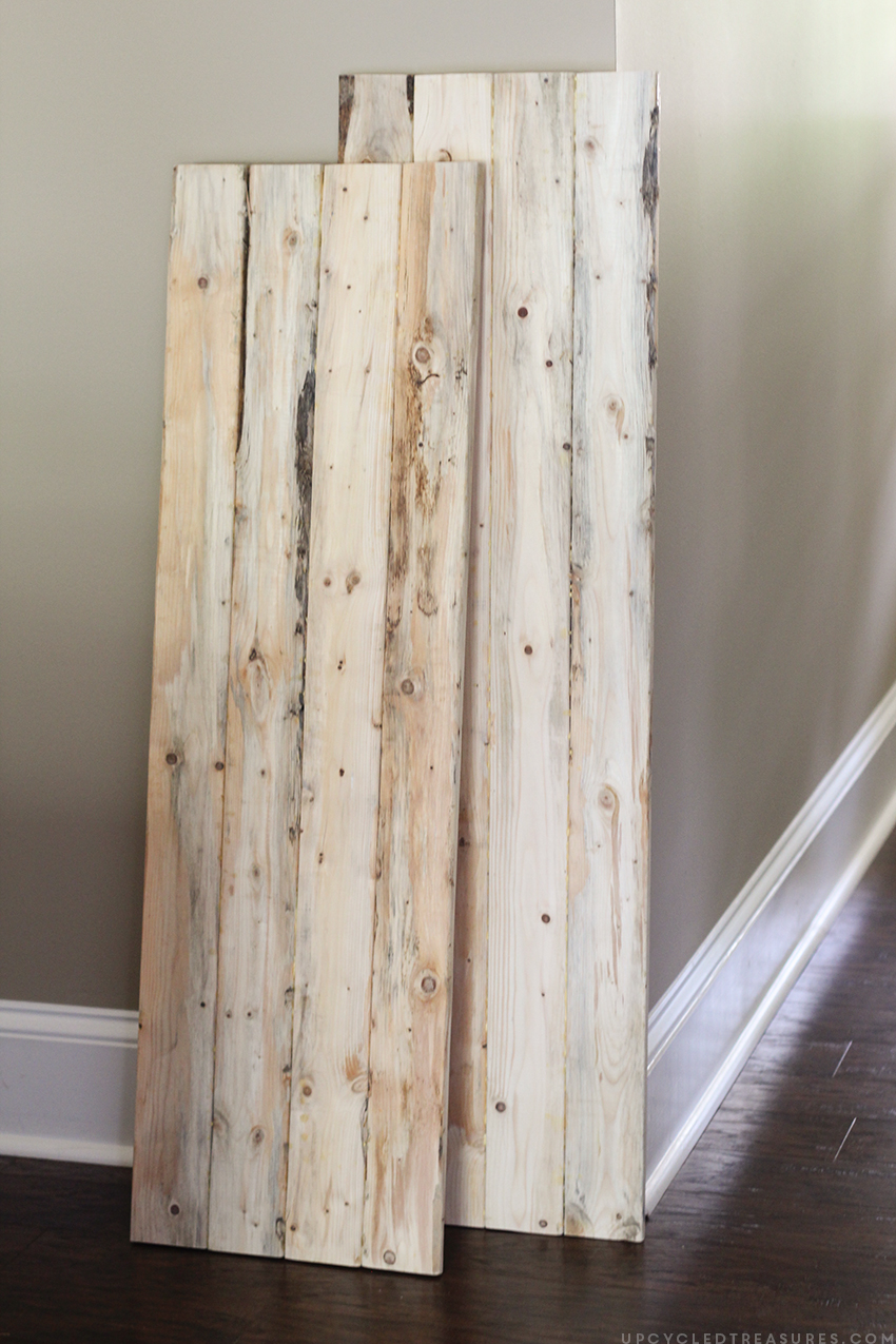 How to upcycle trash into treasure! See how a thrown out cabinet is transformed into an upcycled barnwood style sideboard. MountainModernLife.com