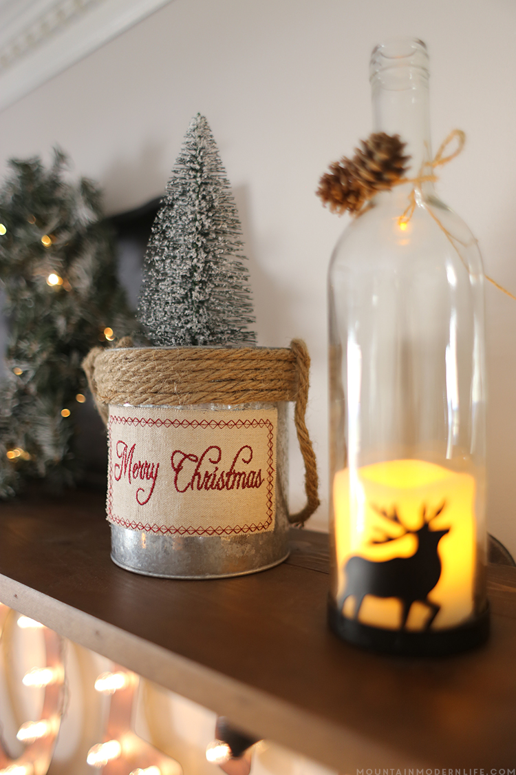 Come see how we created a cozy vibe for the holidays with our dining room Christmas decor! MountainModernLife.com