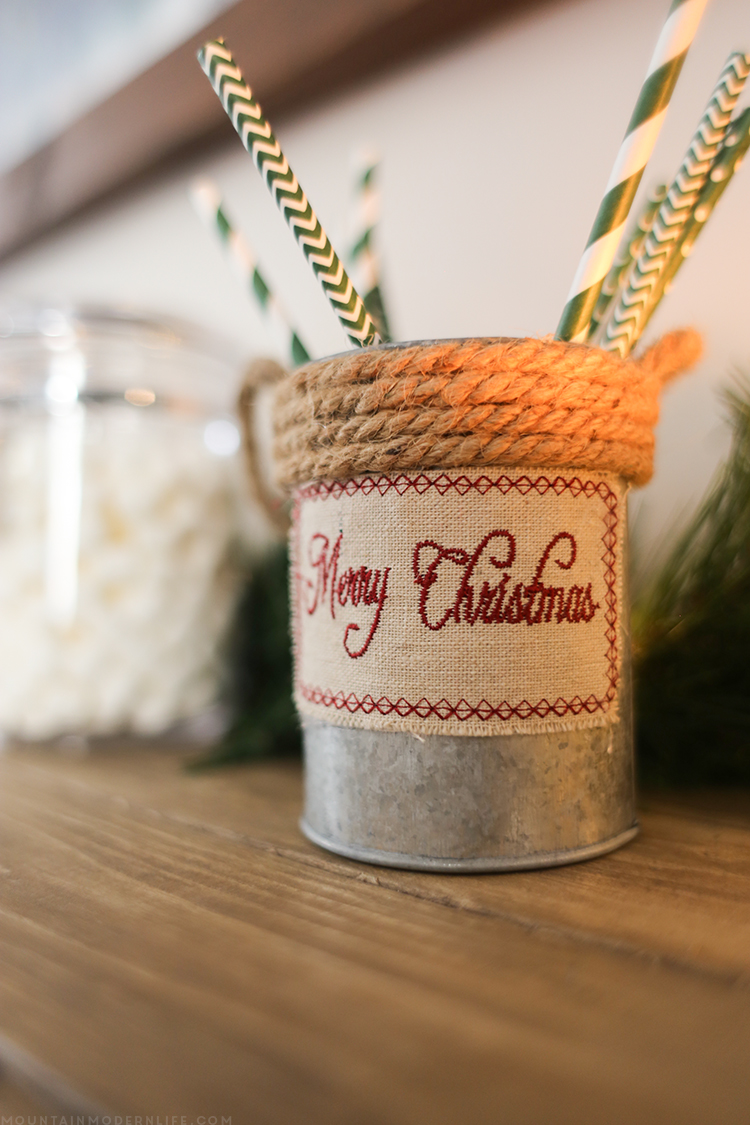 Come see how we created a cozy vibe for the holidays with our dining room Christmas decor! MountainModernLife.com