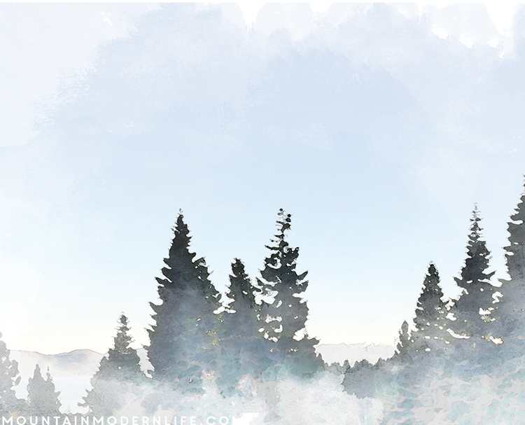 See how easy it was to turn this watercolor Lake Tahoe image into a large wall hanging from an engineering print! mountainmodernlife.com