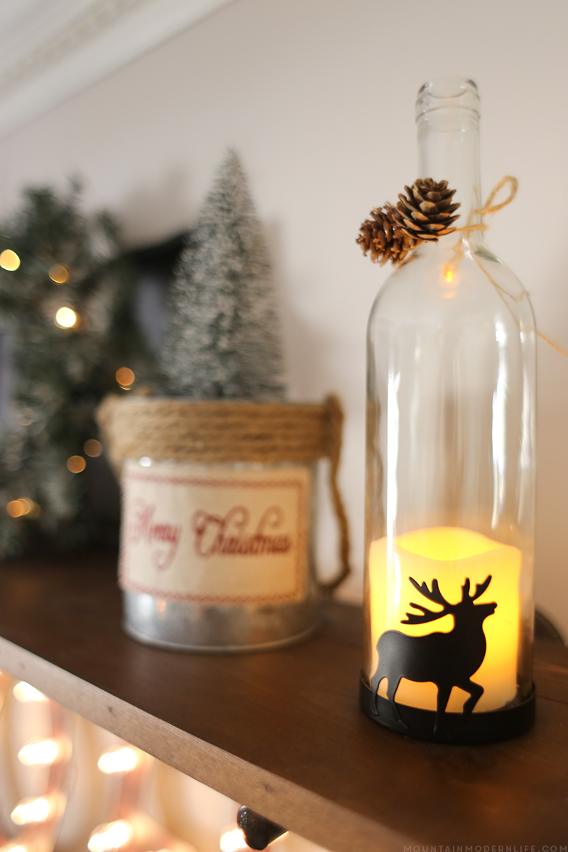 Come see how we created a cozy vibe for the holidays with our dining room Christmas decor! MountainModernLife.com