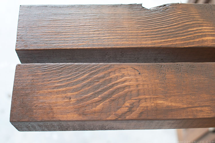 stained-wood-for-diy-wall-hanging-mountainmodernlife.com
