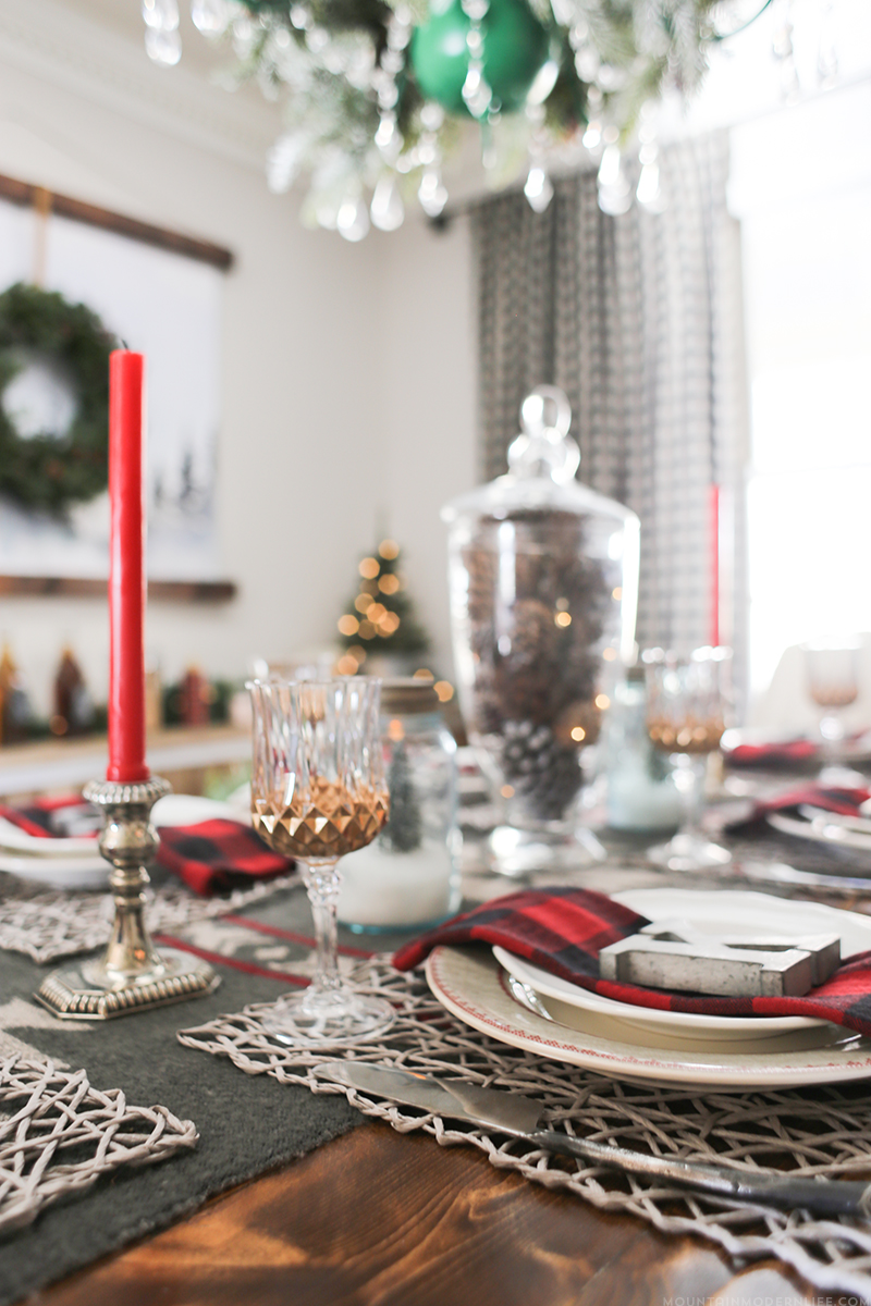 Cabin Inspired Christmas Tablescape | MountainModernLife.com