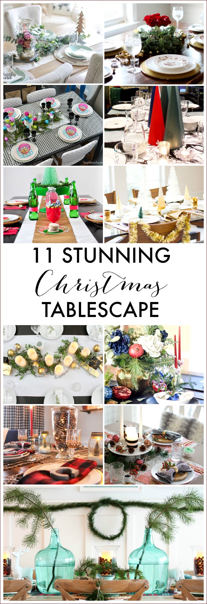 Check out these 11 Stunning Christmas Tablescapes to inspire your holiday table decor. Check out these 11 Stunning Christmas Tablescapes to inspire your holiday table decor.