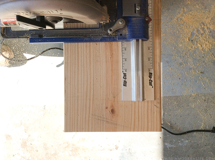 See how we created a simple and rustic wood bench using lumber that didn't work out for the project it was originally intended for. MountainModernLife.com