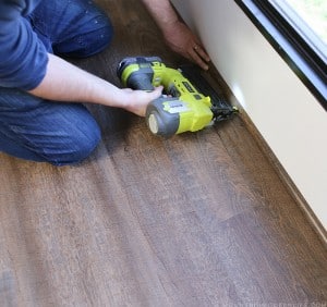 installing quarter round trim in RV