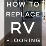 How to Replace RV Flooring - Come see how we removed the stained carpet and replaced it with vinyl plank flooring!
