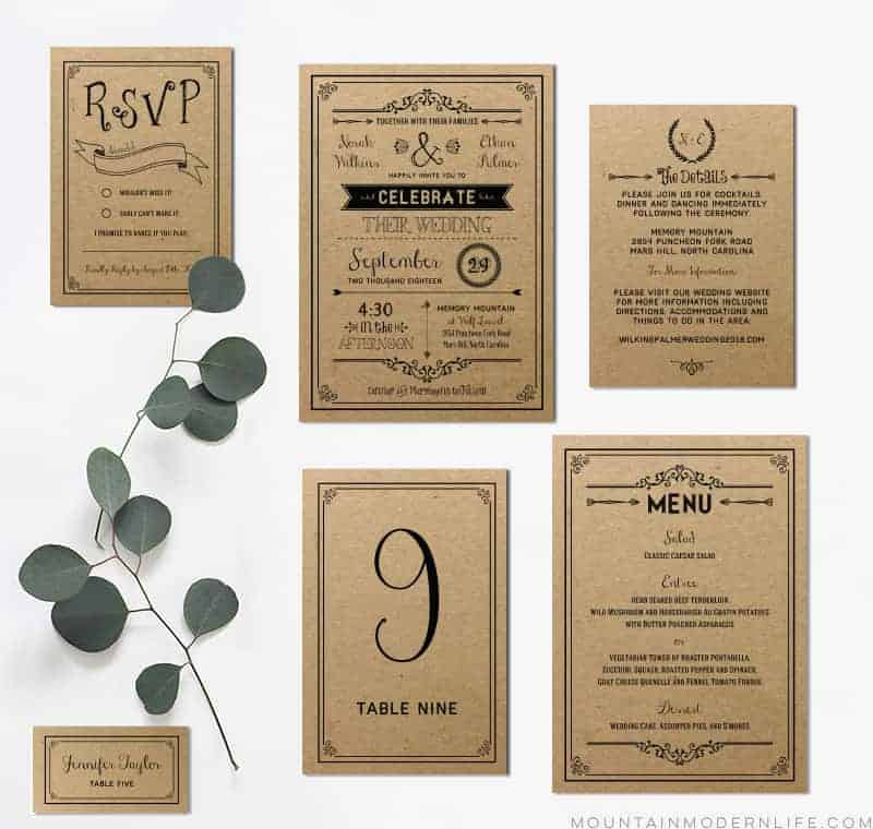 Free Fonts To Use On Rustic Or Vintage Inspired Wedding Invitations