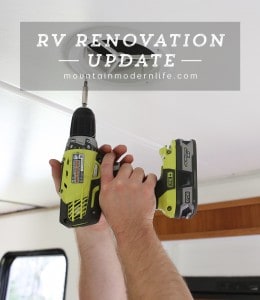 RV Renovation Progress Week 4 | MountainModernLife.com