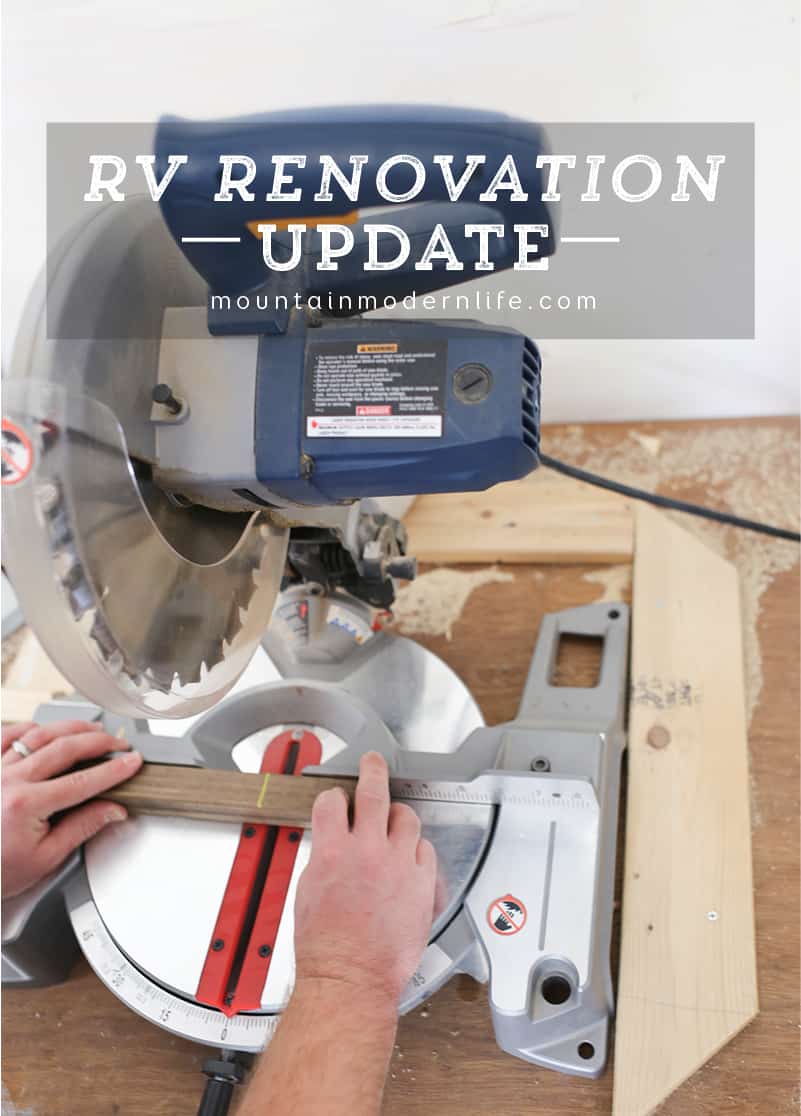 Follow along to see how the renovation process is going in our 2008 Tiffin Allegro Open Road 32LA. RV Renovation Progress Week 6 | MountainModernLife.com